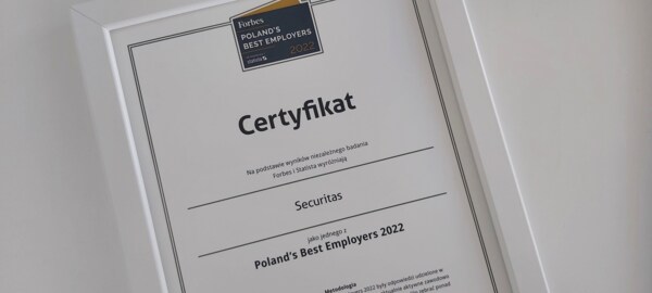 Securitas w gronie Poland’s Best Employers 2022